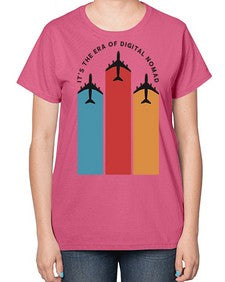 Its the Era of Digital Nomad 10# - internet-  Ladies T-Shirt
