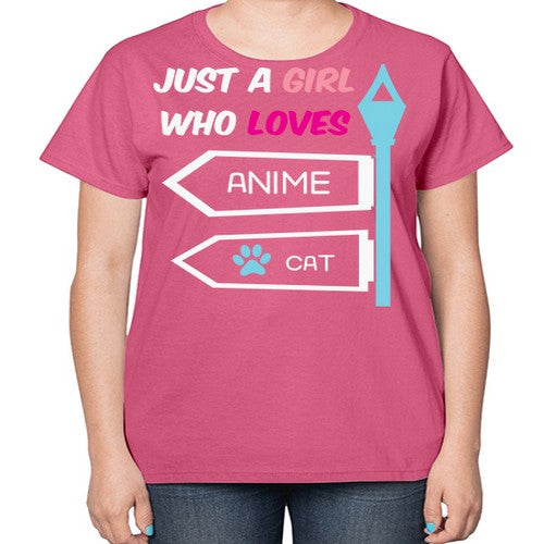 Just A Girl Who Loves Anime 264# - anime-  Ladies T-Shirt