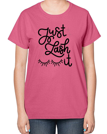 Just Lash It Style 76# -makeup  Ladies T-Shirt