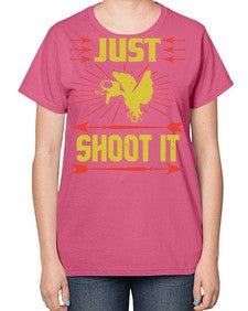 Just shoot it Style 32# - ducks-  Ladies T-Shirt