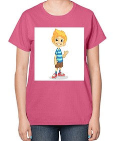 Kid 151# - cartoon general-  Ladies T-Shirt