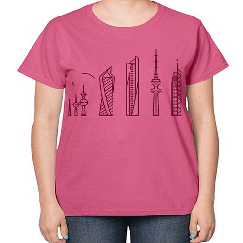 KuwaitCity 1097# - cities-  Ladies T-Shirt