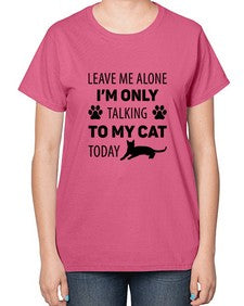 Leave Me Alone Style 62# - cats-  Ladies T-Shirt