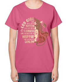 Leo girl 289# - leo-  Ladies T-Shirt