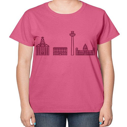 Liverpool 1151# - cities-  Ladies T-Shirt