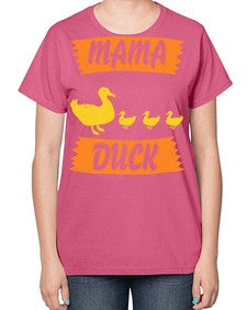 Mama Duck Style 26# - ducks-  Ladies T-Shirt