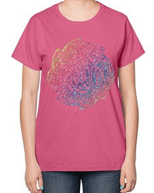 Mandala Dream Rainbow Glitter 760# - mandala-  Ladies T-Shirt