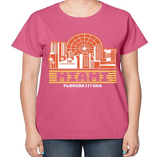 Miami 1284# - cities-  Ladies T-Shirt