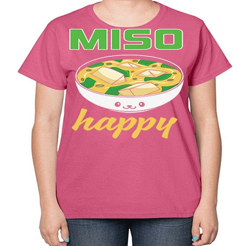Miso Anime Japanese Food Lover 268# - anime-  Ladies T-Shirt