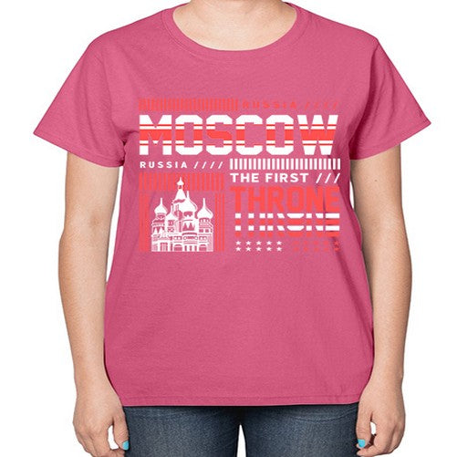 Moscow 1356# - cities-  Ladies T-Shirt