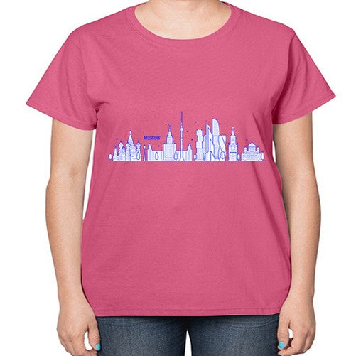 Moscow 1358# - cities-  Ladies T-Shirt