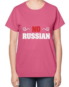 No Russian 37# - video games-  Ladies T-Shirt