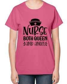 Nurse both queen and angel 1151# - nurse-  Ladies T-Shirt