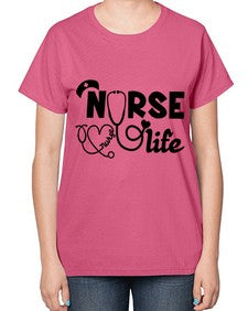 Nurse life 1166# - nurse-  Ladies T-Shirt