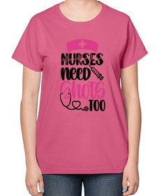 Nurses Need Shots Too Style Style 1252# - nurse-  Ladies T-Shirt
