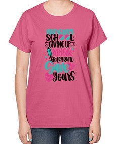Nursing School Giving Style Style 1276# - nurse-  Ladies T-Shirt