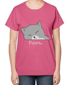 Paws - cats-  Ladies T-Shirt