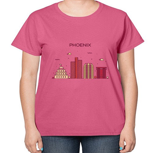 Phoenix 1614# - cities-  Ladies T-Shirt