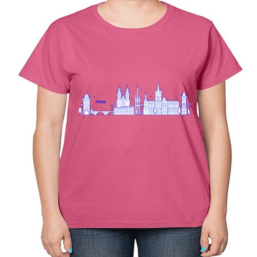 Prague 1690# - cities-  Ladies T-Shirt