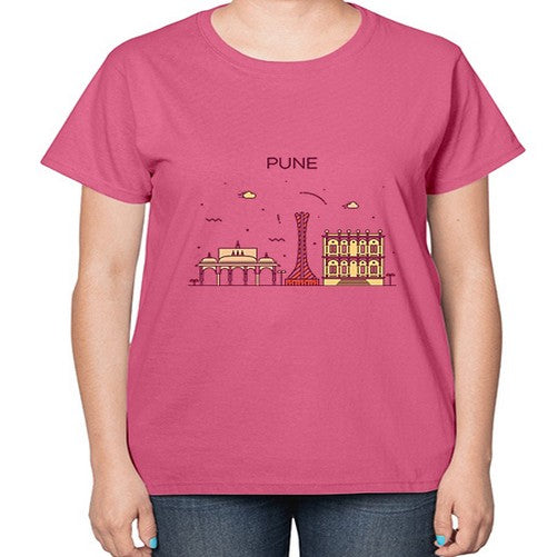 Pune 1696# - cities-  Ladies T-Shirt