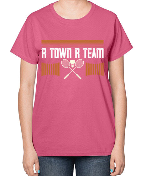 R town r team 1912# - badminton-  Ladies T-Shirt