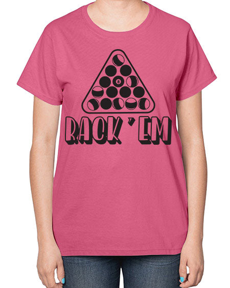 Rack em 558# - billards-  Ladies T-Shirt