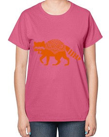 RacoonMandala 1010# - mandala-  Ladies T-Shirt