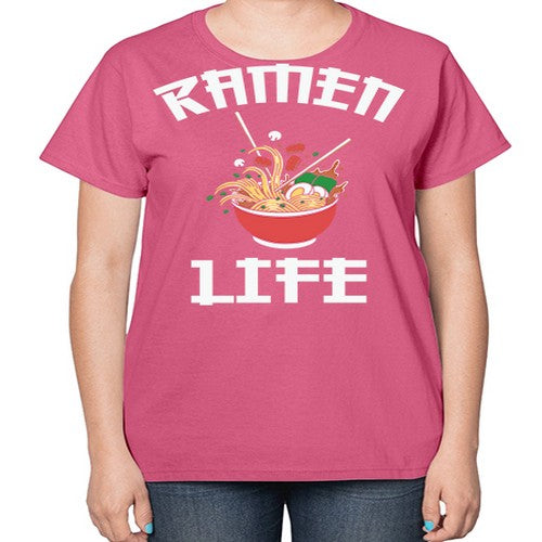Ramen Noodle Anime Ramen Life 281# - anime-  Ladies T-Shirt