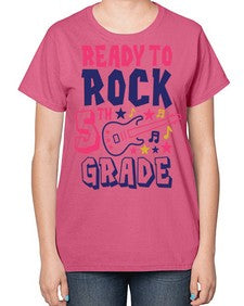 Ready To Rock fifth 727# - fifth grade-  Ladies T-Shirt