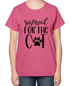 Reserved For The Cat Style 104# - cats-  Ladies T-Shirt