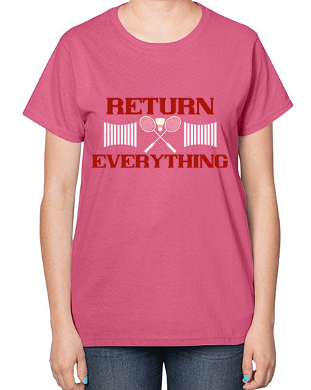 Return everything 1892# - badminton-  Ladies T-Shirt