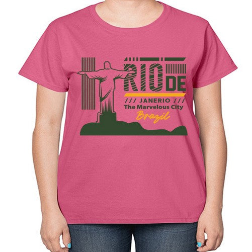 Rio de Janerio 1734# - cities-  Ladies T-Shirt