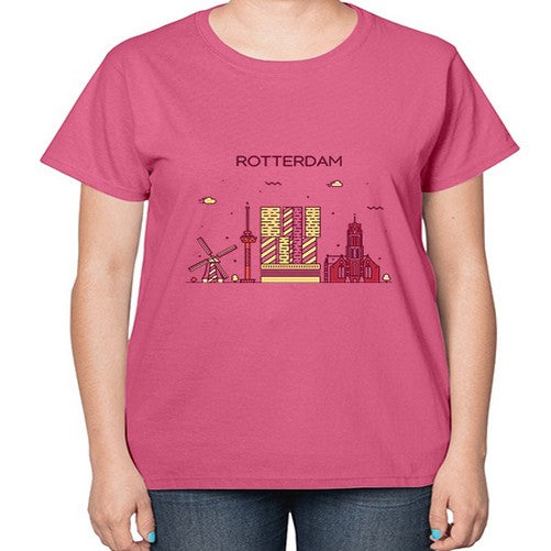 Rotterdam 1754# - cities-  Ladies T-Shirt