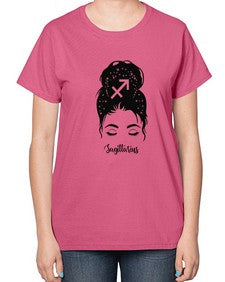Sagittarius Woman - sagittarius-  Ladies T-Shirt