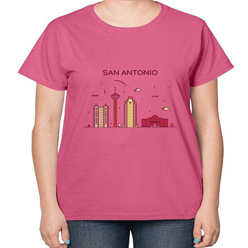 SanAntonio 1784# - cities-  Ladies T-Shirt