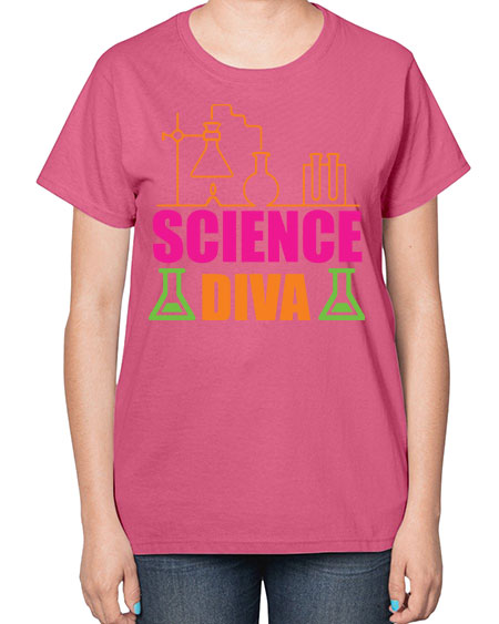 Science Diva 127# - general science-  Ladies T-Shirt