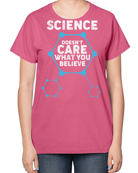 ScienceDoesntCareWhatYouScientistSkinite Scientist Skinite 51# - general science-  Ladies T-Shirt