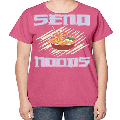 Send Noods Japanese Noodles Bowl Anime 282# - anime-  Ladies T-Shirt