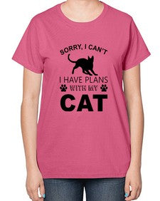 Sorry I Cant Style 116# - cats-  Ladies T-Shirt
