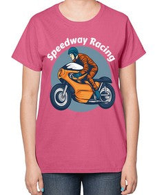 Speedway racing 64# - motorcycle-  Ladies T-Shirt