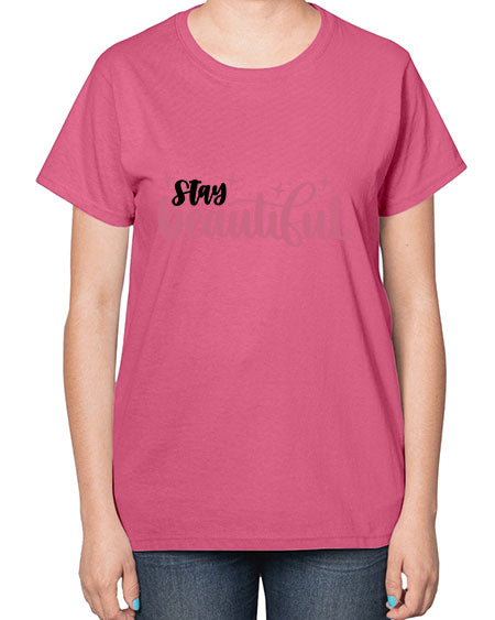 Stay Beautiful Style 18# -makeup  Ladies T-Shirt