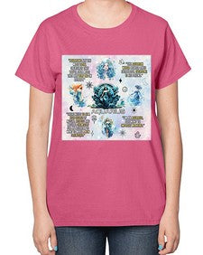 Straight Aquarius 468# - aquarius-  Ladies T-Shirt