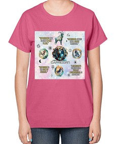 Straight Capricorn 471# - capricorn-  Ladies T-Shirt