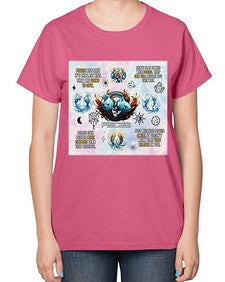 Straight pisces 475# - pisces-  Ladies T-Shirt