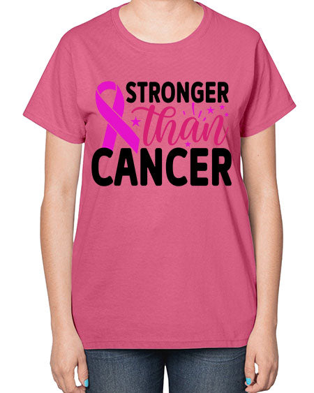 Stronger Than Cancer 6# - breast cancer-  Ladies T-Shirt