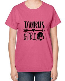 Taurus girl 498# - taurus-  Ladies T-Shirt