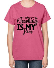 Teaching Is My Jam 1481# - teacher-  Ladies T-Shirt
