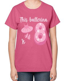 Th birthday ballet dancer ballerina 46# - ballet-  Ladies T-Shirt