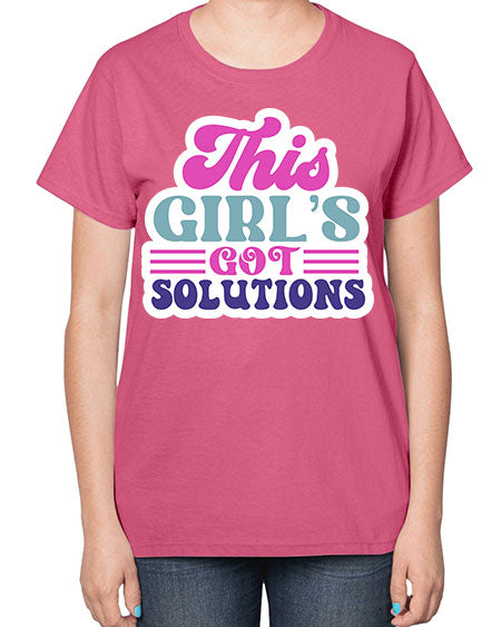 This girls got solutions 16# - general science-  Ladies T-Shirt