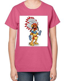 Thnksgvngindian 254# - cartoon general-  Ladies T-Shirt